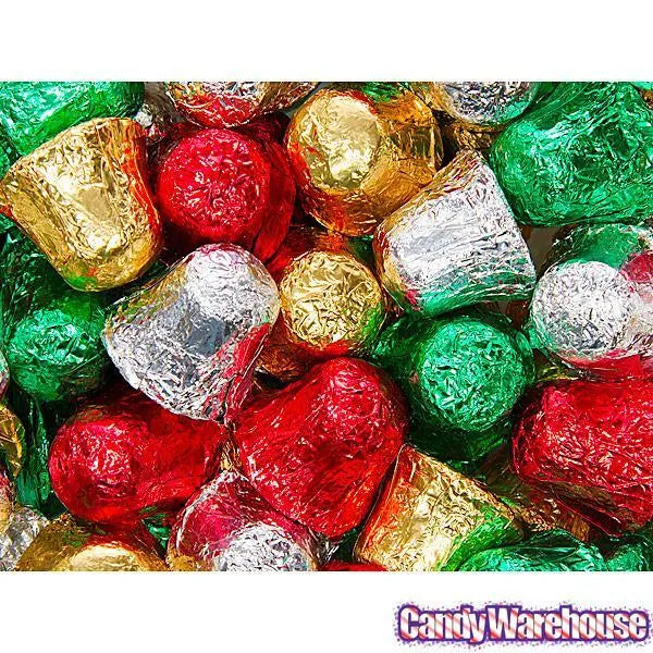 Madelaine Christmas Foiled Chocolate Bells - Milk: 5LB Bag