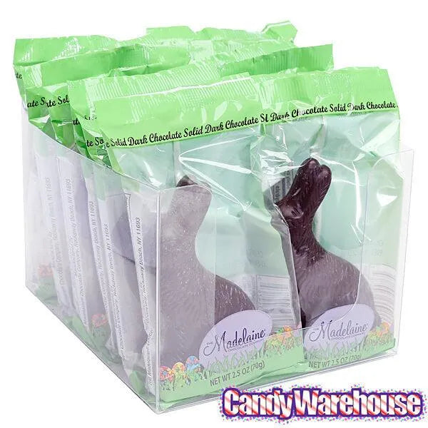 Madelaine Dark Chocolate 2.5-Ounce Easter Bunnies: 12-Piece Box