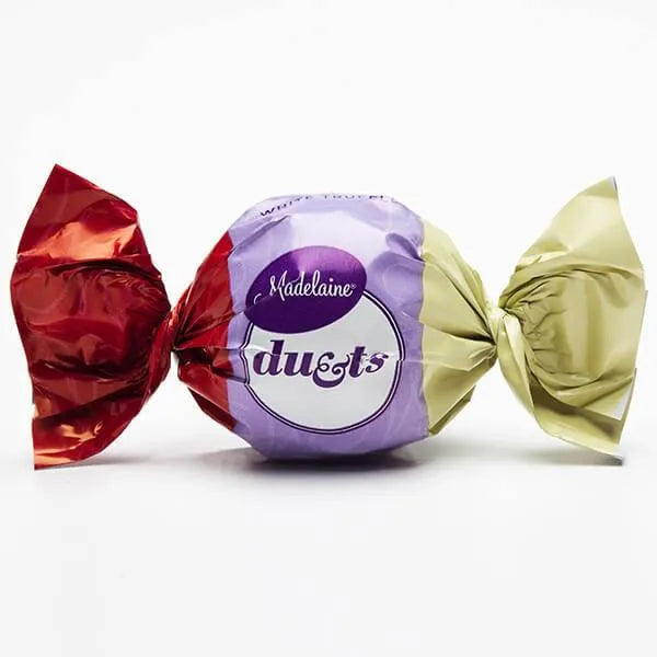 Madelaine Duets White Chocolate & Raspberry Filled Chocolate Truffles: 48-Piece Box