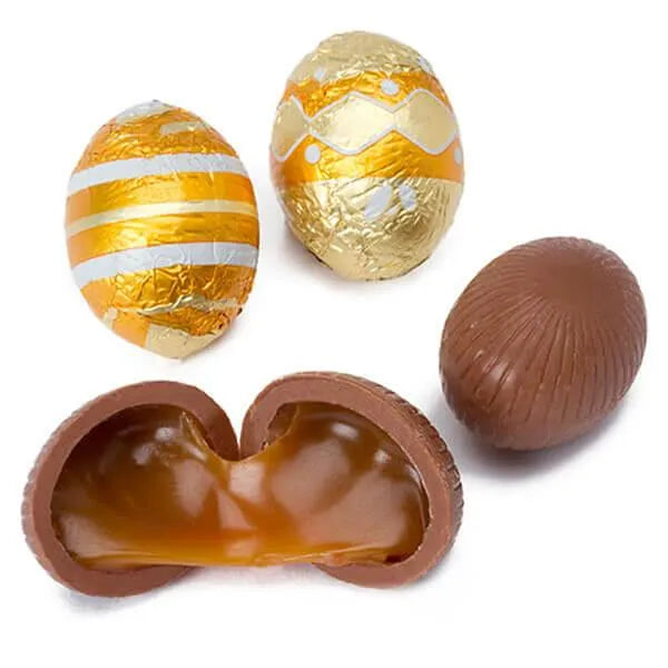 Madelaine Foiled Caramel Filled Milk Chocolate Easter Eggs: 5LB Bag