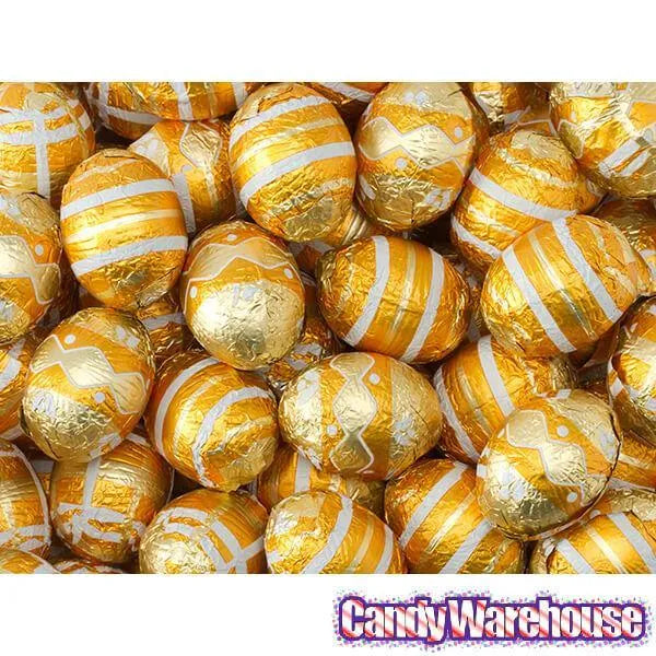 Madelaine Foiled Caramel Filled Milk Chocolate Easter Eggs: 5LB Bag