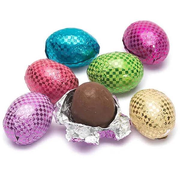 Madelaine Foiled Crisp Chocolate Easter Eggs Candy: 5LB Bag