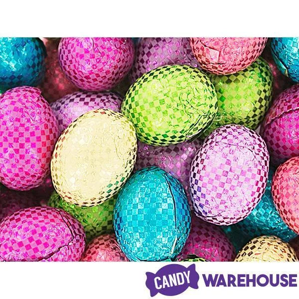 Madelaine Foiled Crisp Chocolate Easter Eggs Candy: 5LB Bag