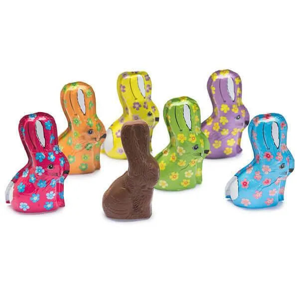 Madelaine Foiled Milk Chocolate 3/4-Ounce Fancy Easter Bunnies: 24-Piece Display