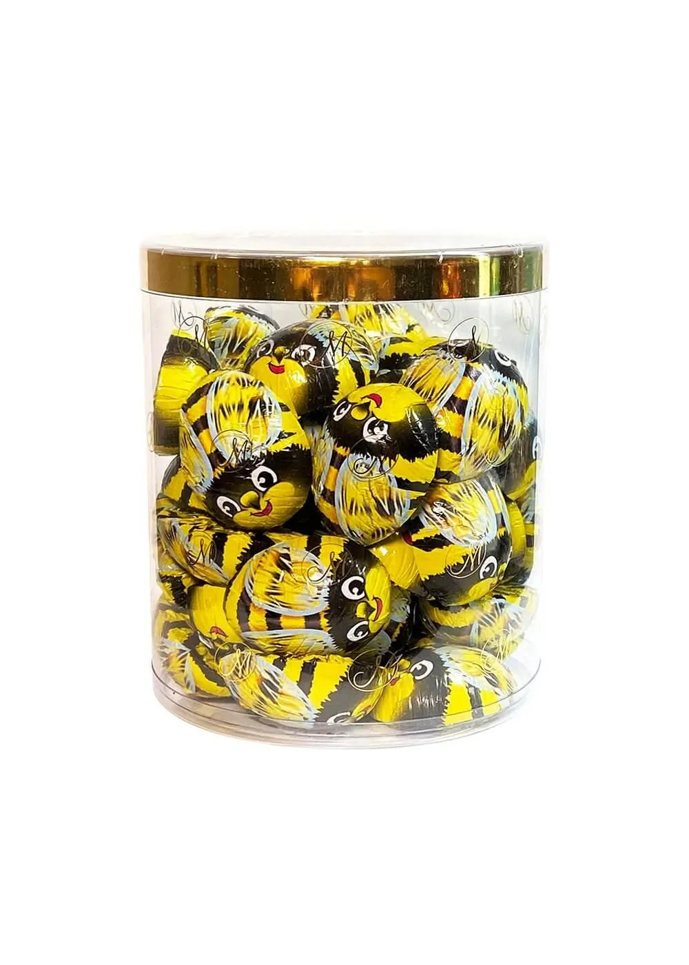 Madelaine Foiled Milk Chocolate Bumble Bees: 40-Piece Tub