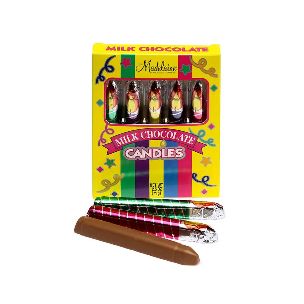 Madelaine Foiled Milk Chocolate Candles 5-Packs: 24-Piece Box