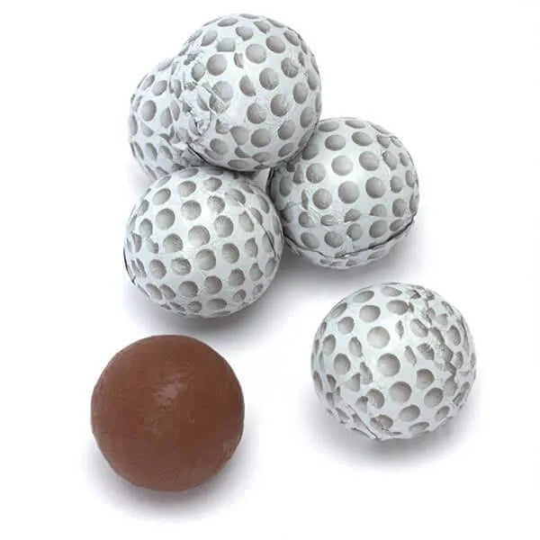 Madelaine Foiled Milk Chocolate Golf Balls: 5LB Bag