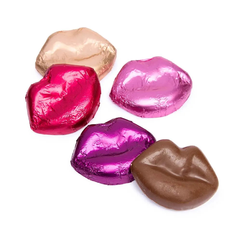 Madelaine Foiled Milk Chocolate Lips Assortment: 5LB Box