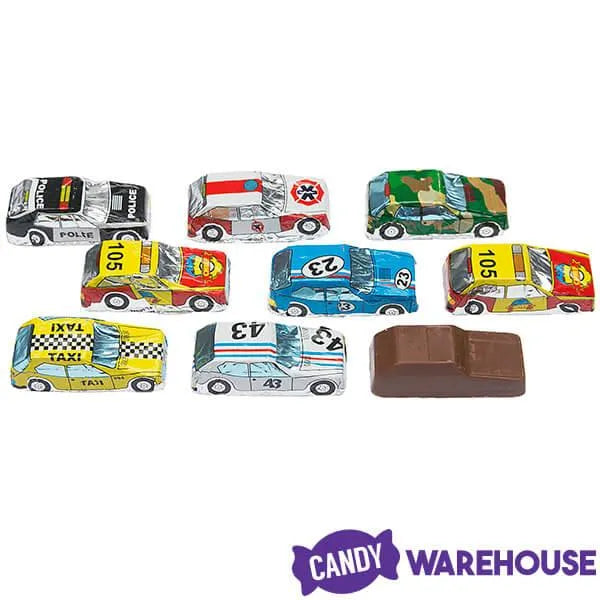 Madelaine Foiled Milk Chocolate Mini Cars: 100-Piece Display