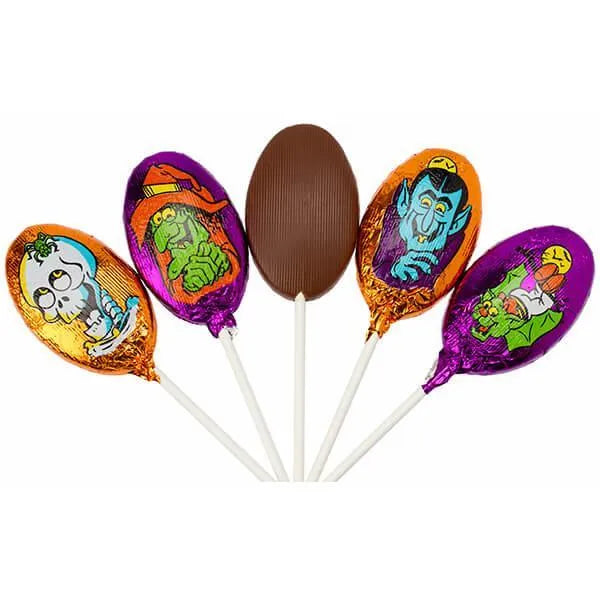 Madelaine Foiled Milk Chocolate Monster Pops: 24-Piece Display