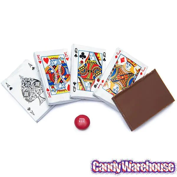 Madelaine Foiled Milk Chocolate Playing Cards Assortment: 2.5LB Box