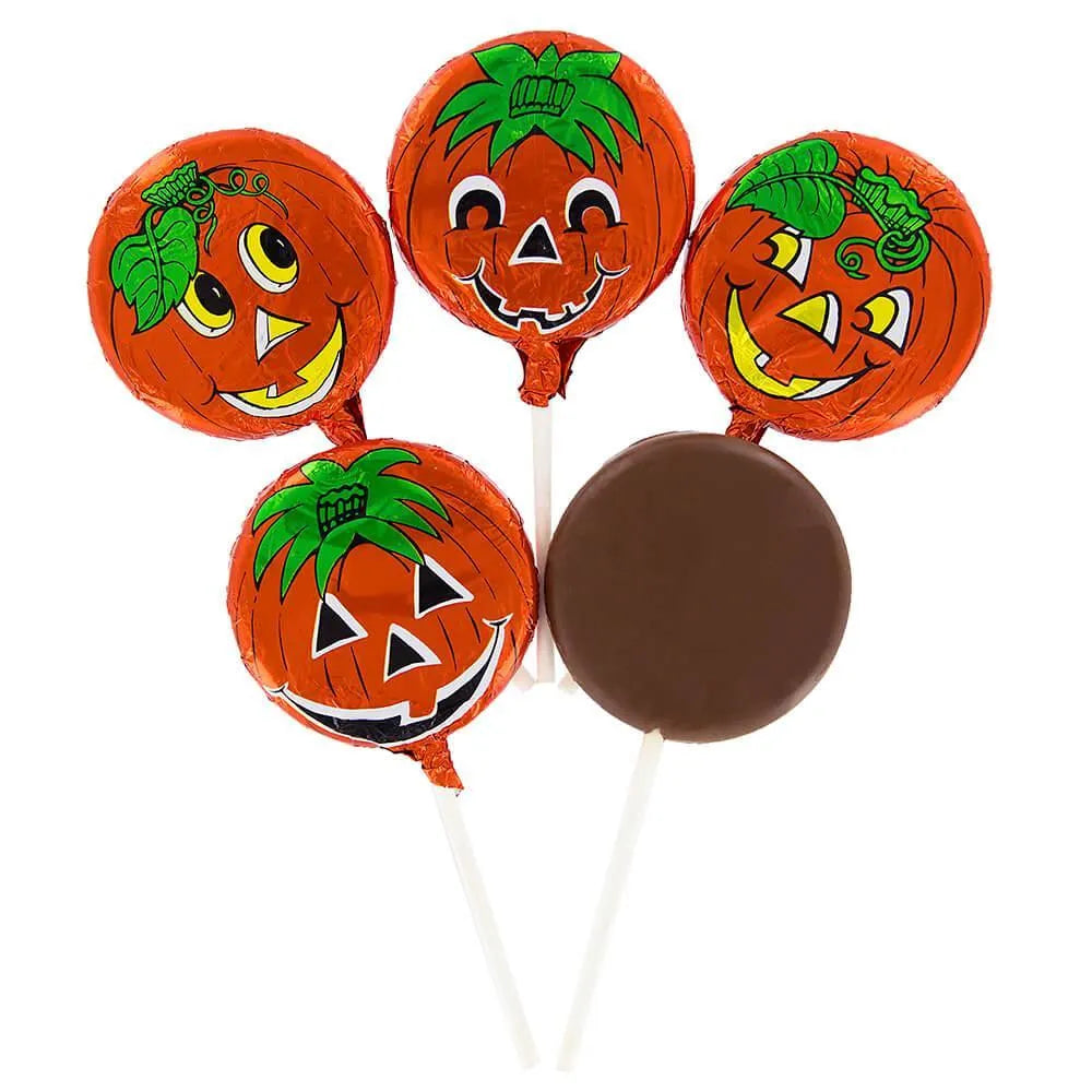 Madelaine Foiled Milk Chocolate Pumpkin Pops: 40-Piece Display