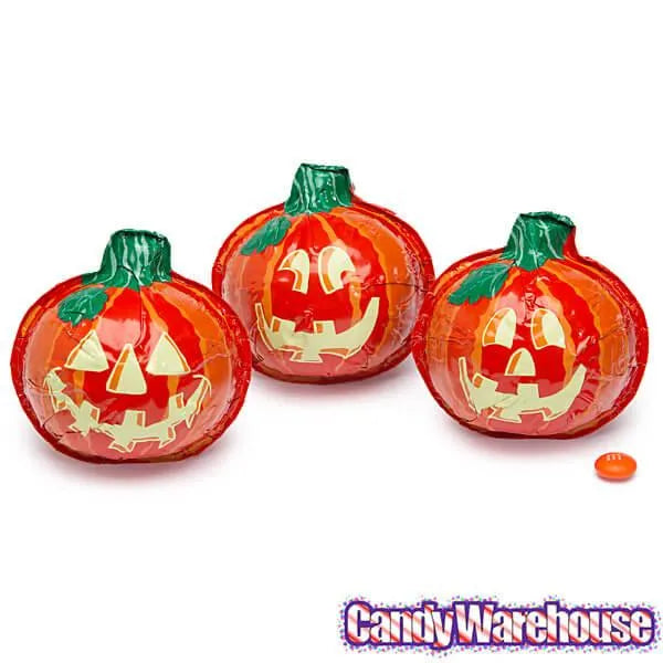 Madelaine Foiled Milk Chocolate Pumpkins - Jumbo: 24-Piece Display