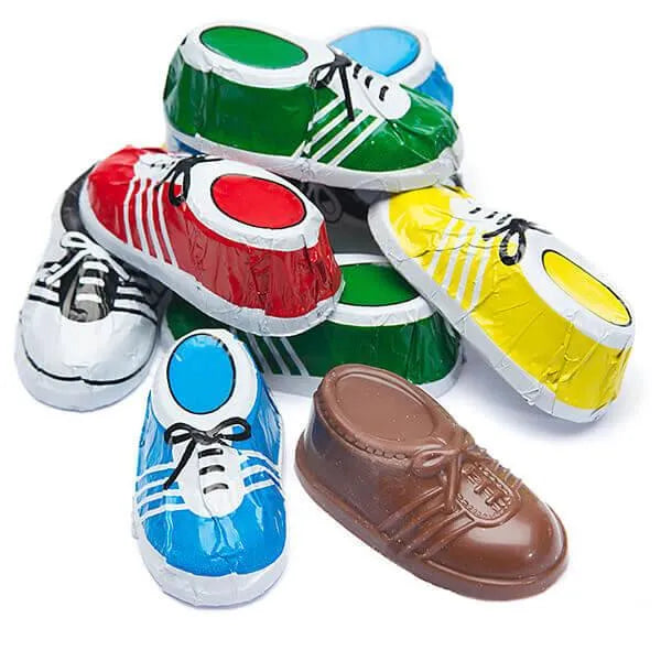 Madelaine Foiled Milk Chocolate Sneakers Candy: 64-Piece Box