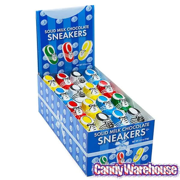 Madelaine Foiled Milk Chocolate Sneakers Candy: 64-Piece Box