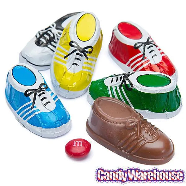 Madelaine Foiled Milk Chocolate Sneakers Candy: 64-Piece Box