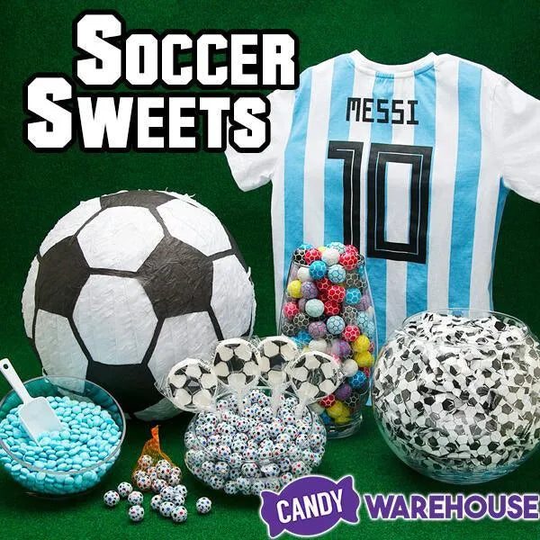 Madelaine Foiled Milk Chocolate Soccer Balls: 5LB Bag