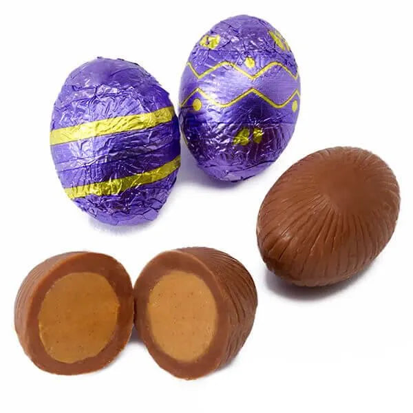 Madelaine Foiled Peanut Butter Filled Milk Chocolate Easter Eggs: 5LB Bag