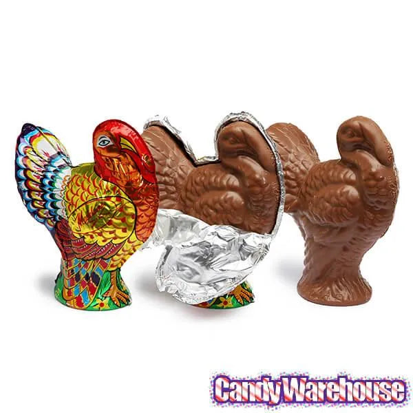 Madelaine Foiled Semi-Solid 8-Ounce Milk Chocolate Turkey