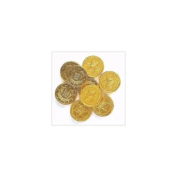 Madelaine Gold Foiled Milk Chocolate Coins - Small: 5LB Bag