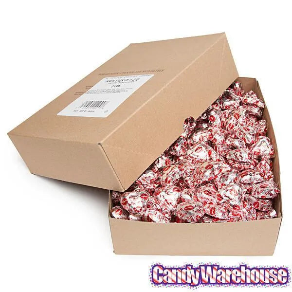 Madelaine Love and Kisses Foiled Milk Chocolate Hearts: 5LB Box