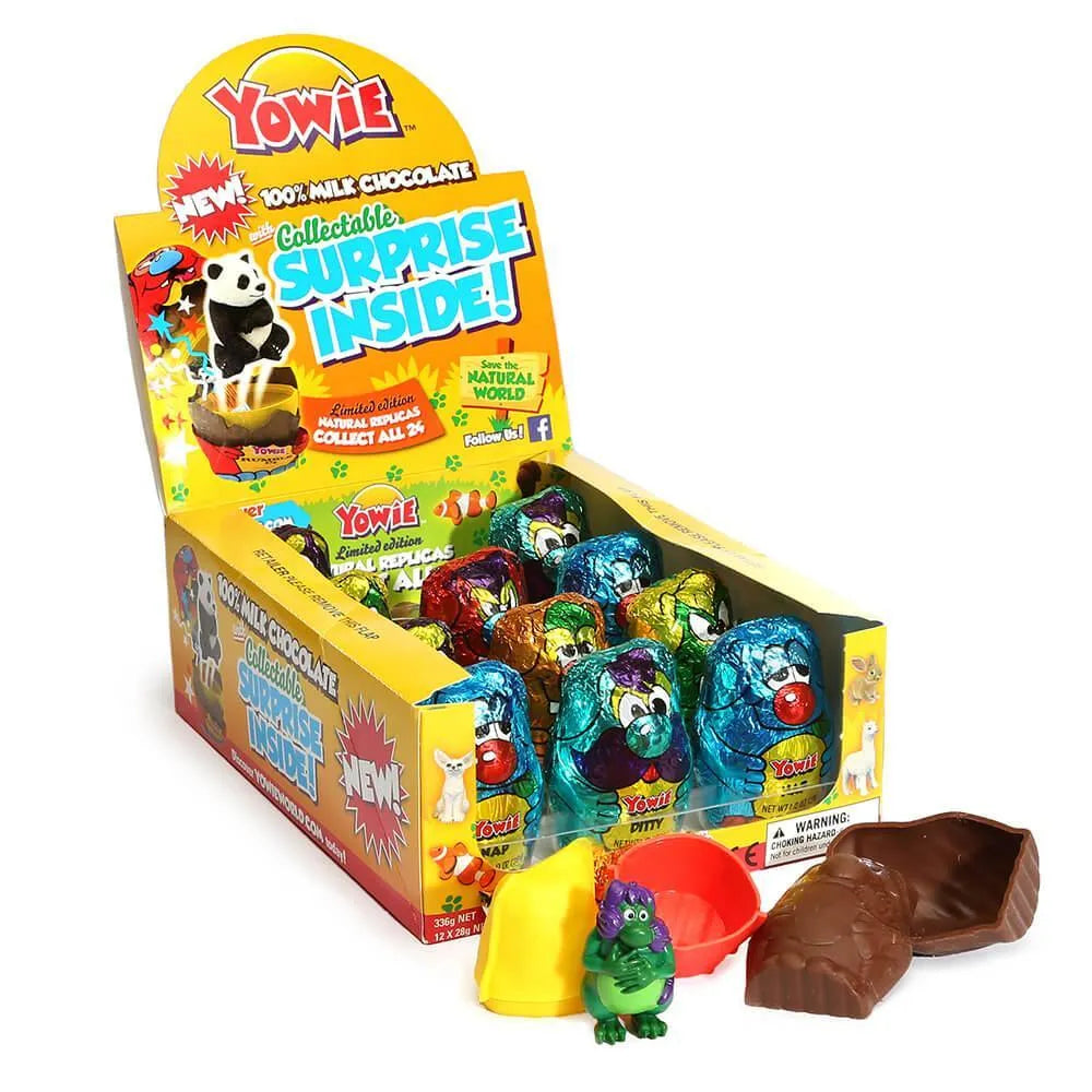 Madelaine Yowie Chocolate Collectable Surprise Inside Collection: 12-Piece Box