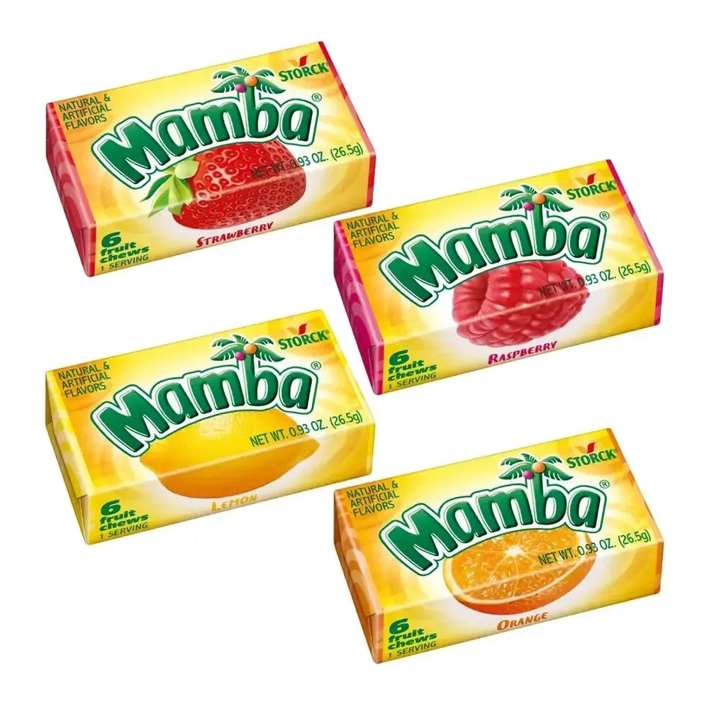 Mamba Fruit Chews Candy Bars - Original: 24-Piece Box