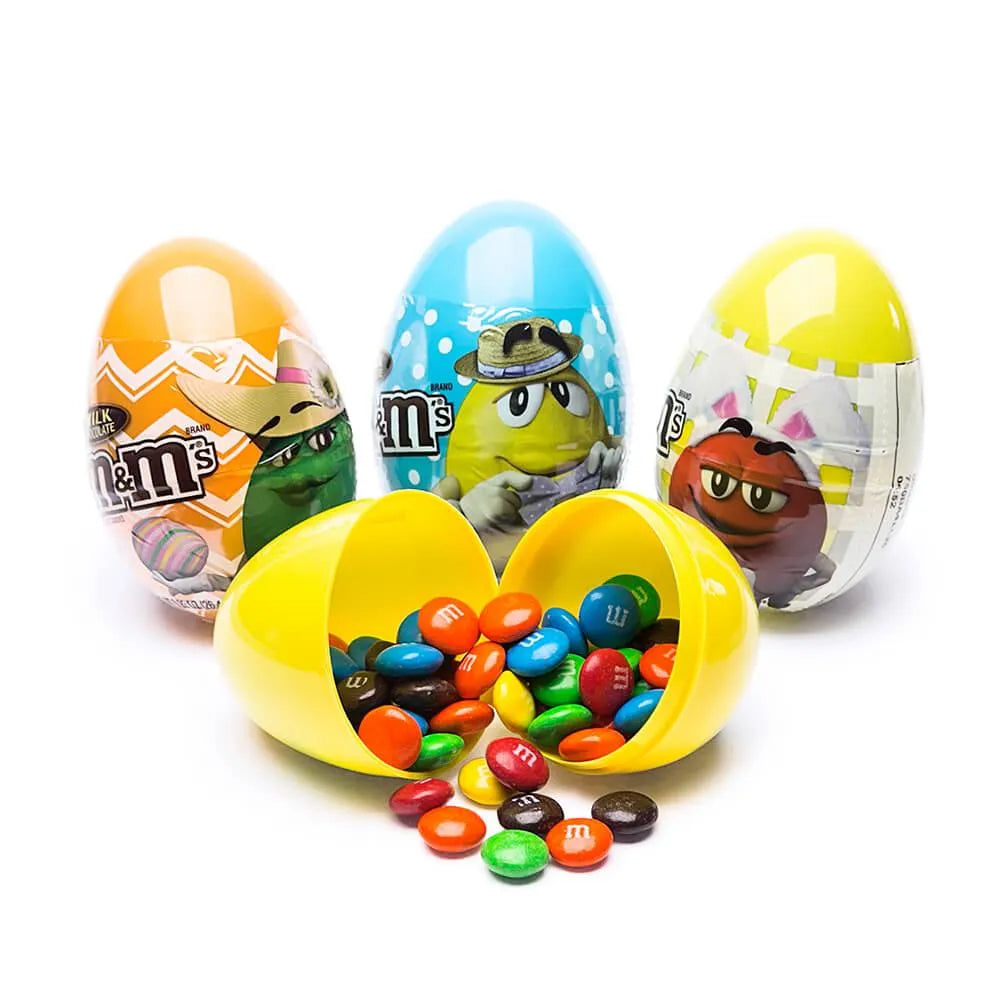 M&M's Candy Filled Plastic Easter Eggs: 12-Piece Display