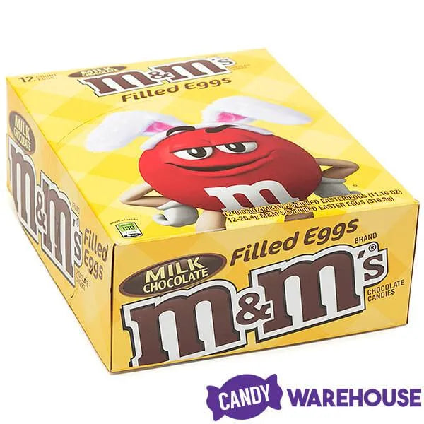 M&M's Candy Filled Plastic Easter Eggs: 12-Piece Display