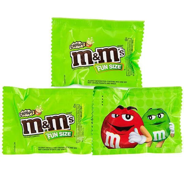 M&M's Candy Fun Size Packs - Crispy: 15-Piece Bag