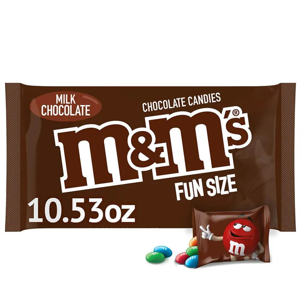 M&M's Candy Fun Size Packs - Milk Chocolate: 20-Piece Bag