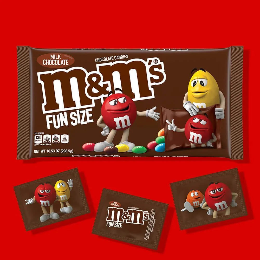 M&M's Candy Fun Size Packs - Milk Chocolate: 20-Piece Bag