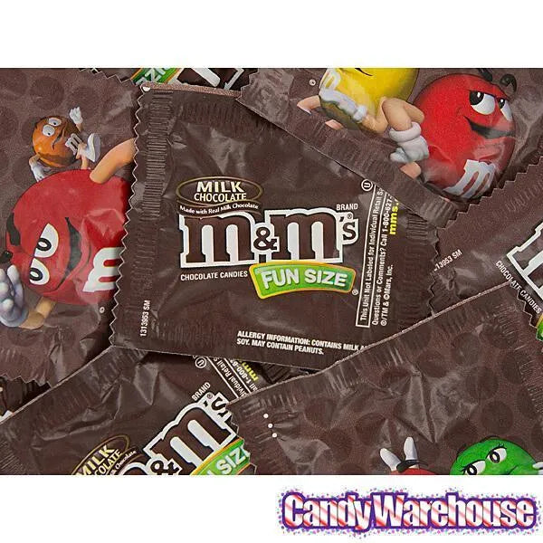 M&M's Candy Fun Size Packs - Milk Chocolate: 5LB Bag