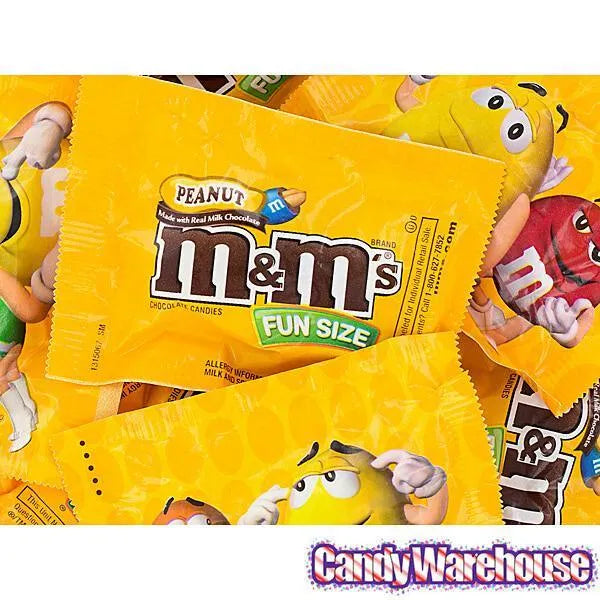 M&M's Candy Fun Size Packs - Peanut: 5LB Bag