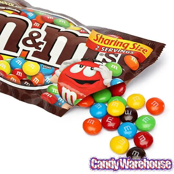 M&M's Candy King Size Packs - Plain: 24-Piece Box