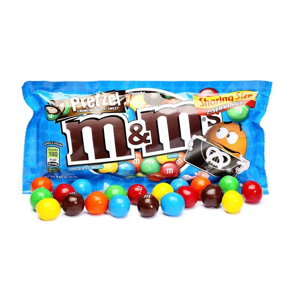 M&M's Candy King Size Packs - Pretzel: 24-Piece Box