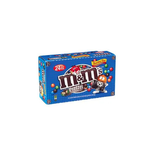 M&M's Candy King Size Packs - Pretzel: 24-Piece Box