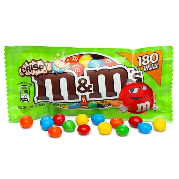 M&M's Candy Packets - Crispy: 24-Piece Box