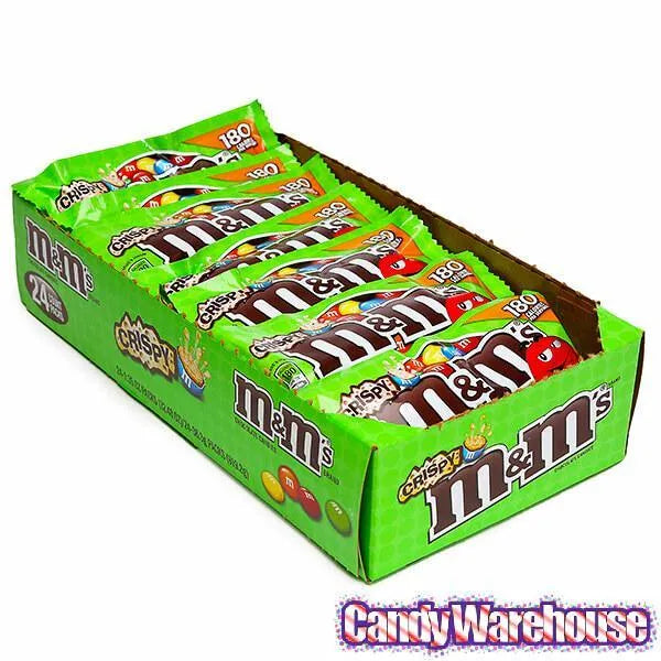 M&M's Candy Packets - Crispy: 24-Piece Box