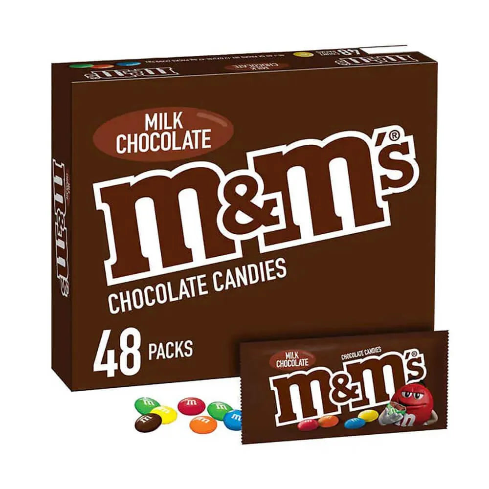 M&M's Candy Packs - Milk Chocolate: 48-Piece Box