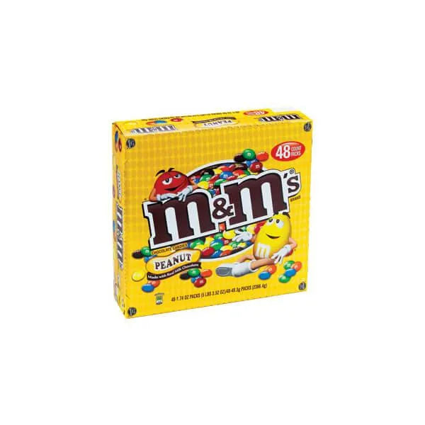 M&M's Candy Packs - Peanut: 48-Piece Box