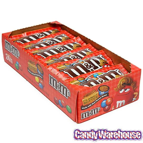 M&M's Candy Packs - Peanut Butter: 24-Piece Box