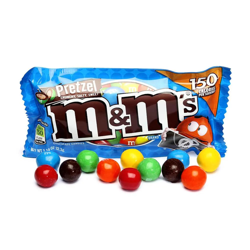 M&M's Candy Packs - Pretzel: 24-Piece Box