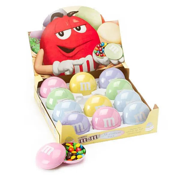 M&M's Filled Pastel Candy Tins: 12-Piece Box