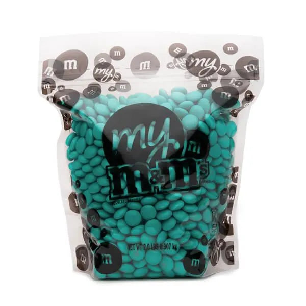 M&M's Milk Chocolate Candy - Aqua: 2LB Bag