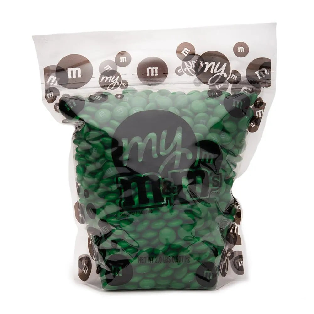 M&M's Milk Chocolate Candy - Dark Green: 2LB Bag