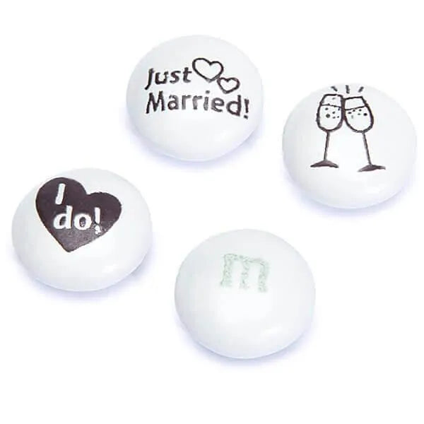 M&M's Milk Chocolate Candy - Just Married Wedding Blend: 2LB Bag