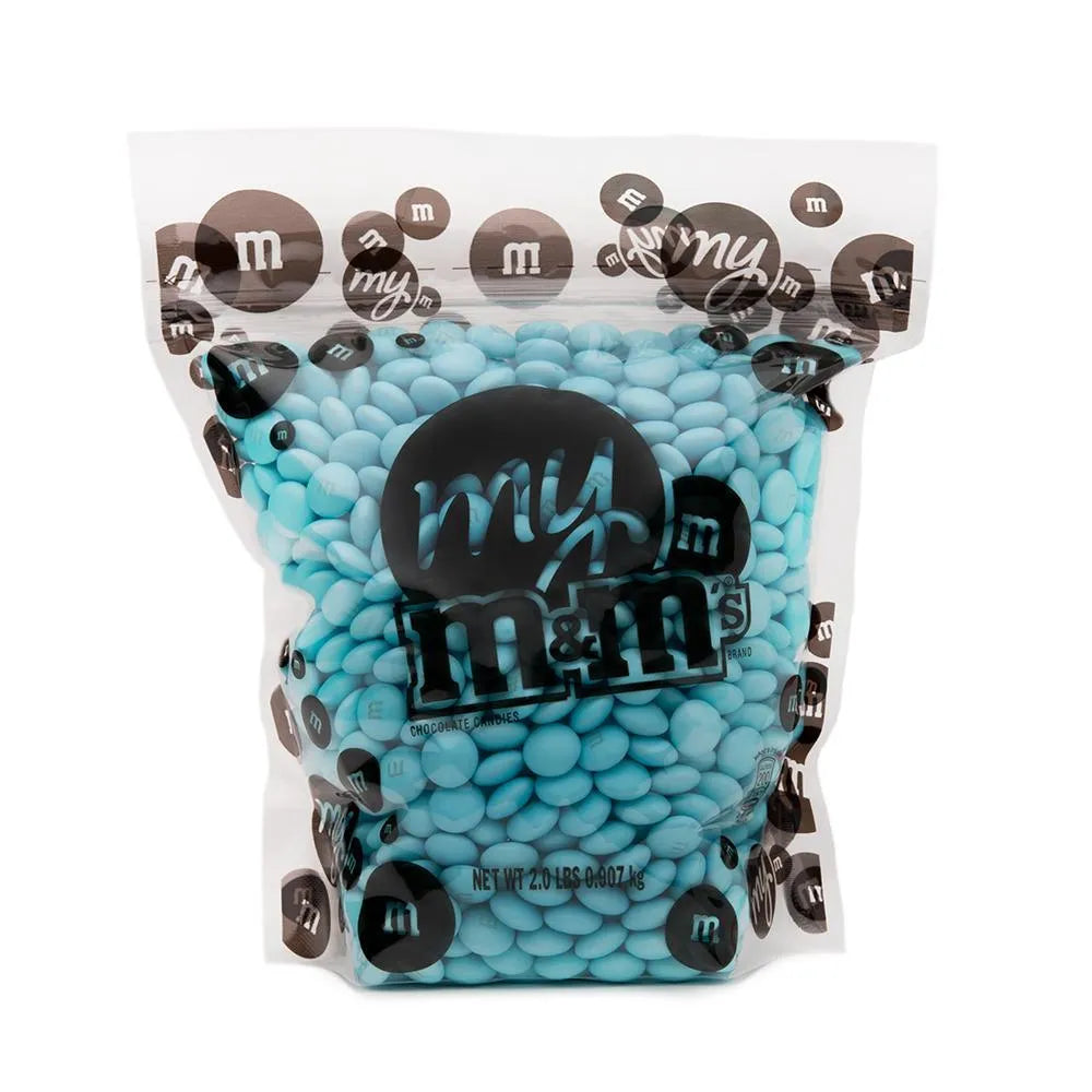 M&M's Milk Chocolate Candy - Light Blue: 2LB Bag