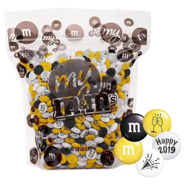 M&M's Milk Chocolate Candy - New Year 2019: 2LB Bag