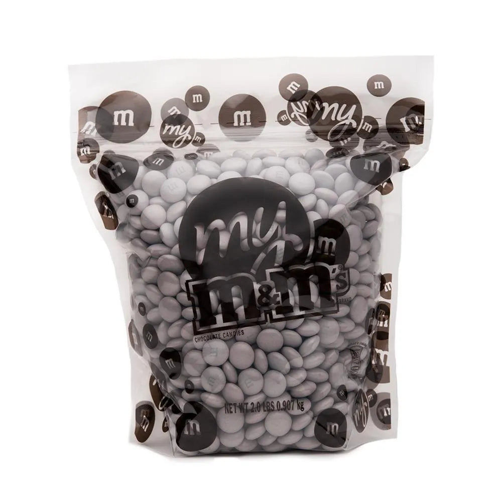 M&M's Milk Chocolate Candy - Platinum Shimmer: 2LB Bag